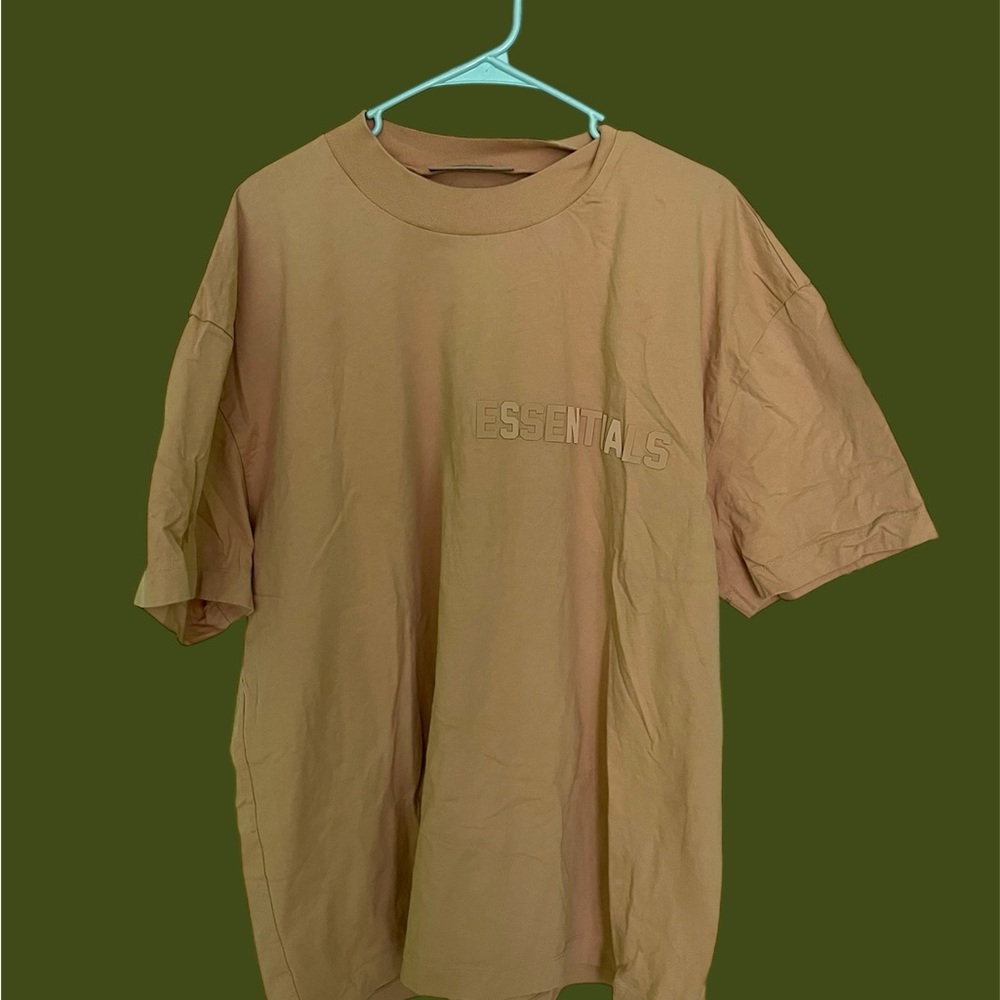 Essentials Beige Short Sleeve Tee